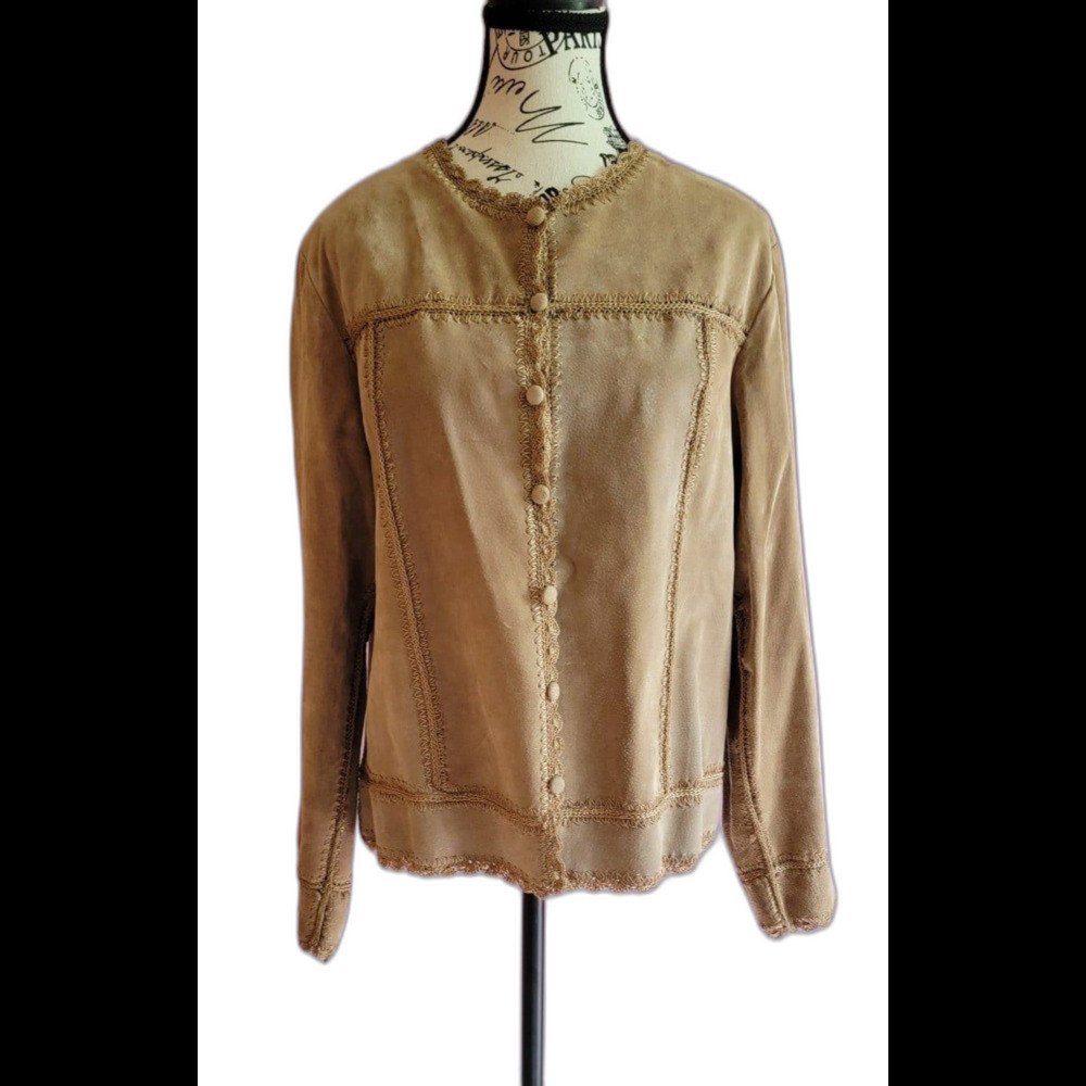 Timeless Coldwater creek western festival retro suede jacket